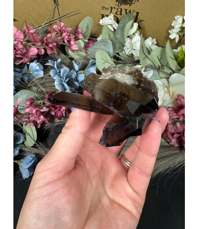 Smoky Quartz Cluster #296, 132gr