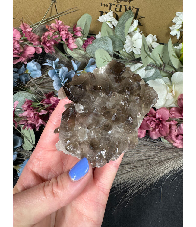 Smoky Quartz Cluster #317, 138gr