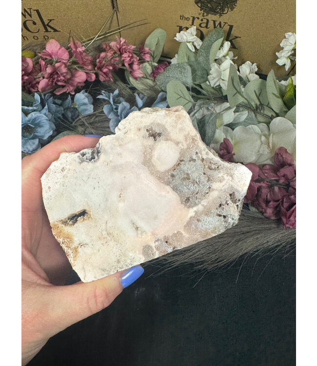 Pink Amethyst Cut Base #113, 602gr