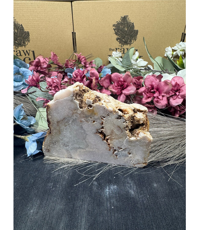 Pink Amethyst Cut Base #115, 568gr