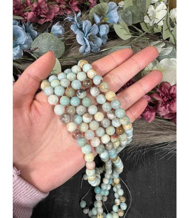 Amazonite Beads Polished 15" Strand 4mm 6mm 8mm 10mm