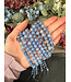 Blue Aventurine Beads Frosted/Matte 15" Strand 6mm 8mm