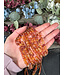 Carnelian Beads Frosted/Matte 15" Strand 6mm 8mm