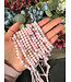 Cherry Blossom Jasper Beads Frosted/Matte 15" Strand 6mm 8mm