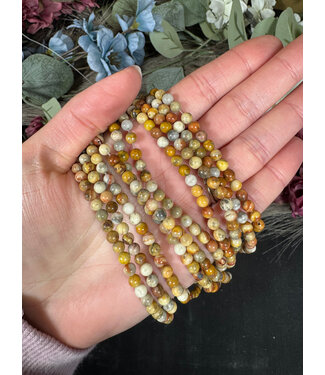 Crazy Lace Agate Beads Polished 15" Strand 4mm 6mm 8mm