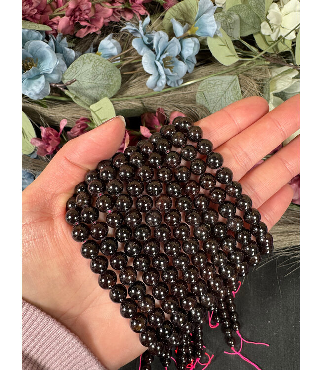 Garnet Beads Polished 15" Strand 4mm 6mm 8mm