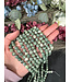 Green Spot Jasper Beads Polished 15" Strand 6mm 8mm