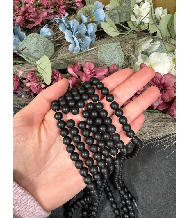 Onyx Beads Frosted/Matte 15" Strand 4mm 6mm 8mm 10mm