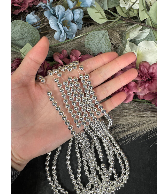 Silver Hematite Beads Grade A 15" Strand 4mm 6mm 8mm