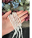 White Jade Beads Frosted/Matte 15" Strand 4mm 6mm 8mm
