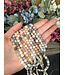 Bamboo Leaf Agate Beads Frosted/Matte 15" Strand 6mm/8mm