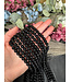 Black Obsidian Beads Polished 15" Strand 6mm 8mm