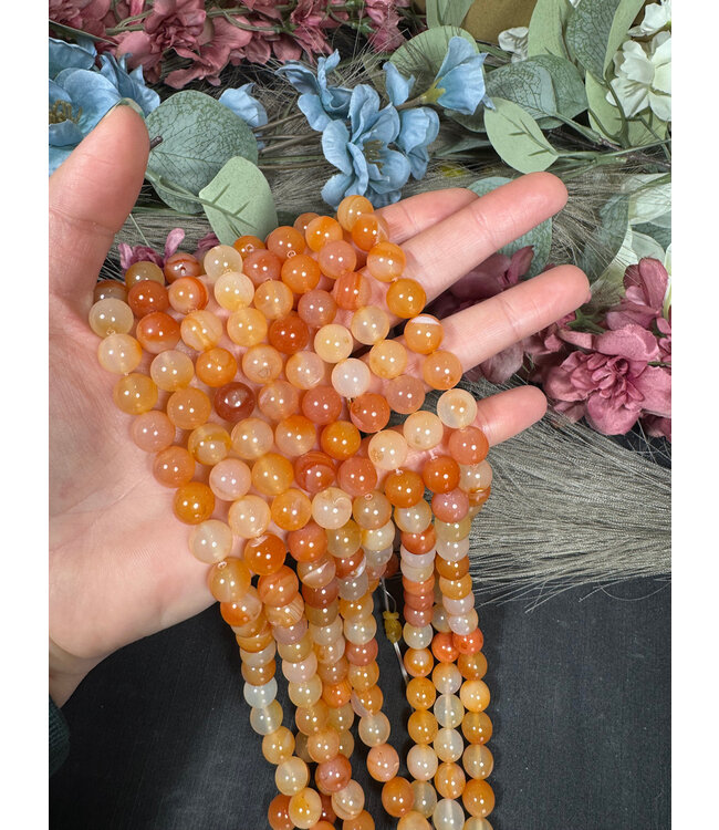 Carnelian Beads Polished 15" Strand 6mm 8mm 10mm