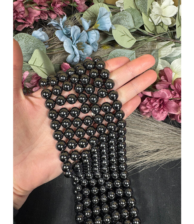 Hematite Magnetic Beads Polished 15" Strand 6mm 8mm 10mm