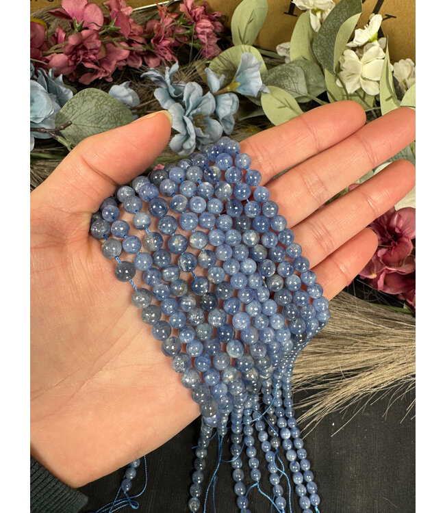 Kyanite Beads Polished 15" Strand 6mm 8mm