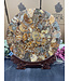 Ammonite Plate with Stand #8, 868gr