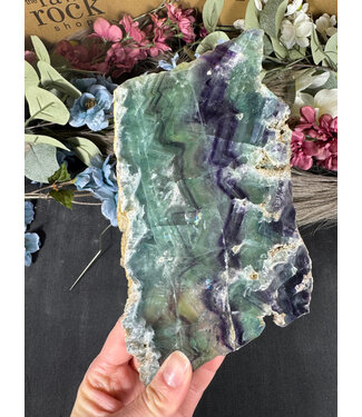 Rainbow Fluorite Slab #8, 552gr