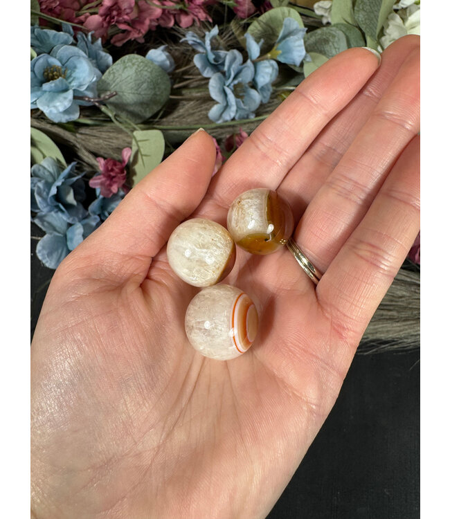 Mini Carnelian Sphere, 2.5-3cm