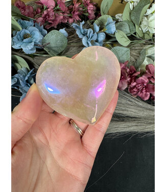 Aura Rose Quartz Heart, Size X-Large [150-174gr]