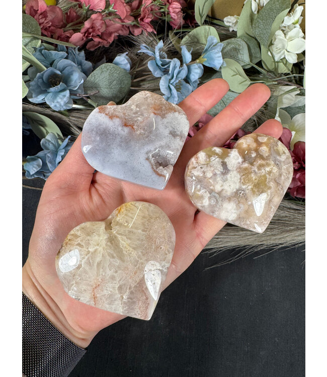 Pink Amethyst Heart, Size Medium [100-124gr]