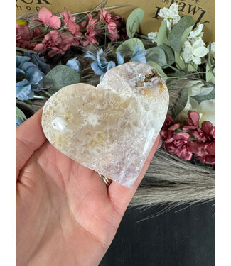 Pink Amethyst Heart #1, 204gr
