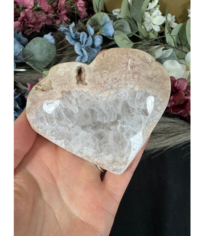 Pink Amethyst Heart #6, 214gr