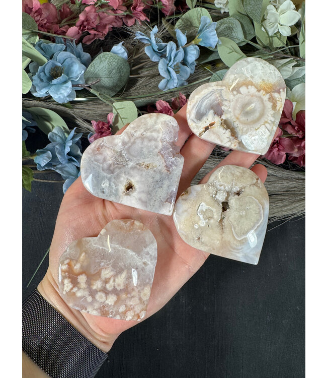 Pink Amethyst Heart, Size Small [75-99gr]