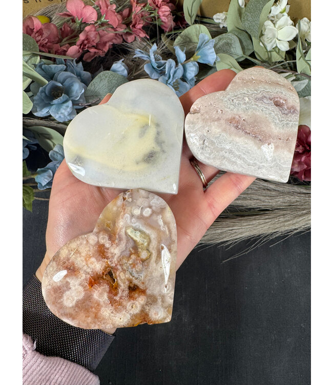 Pink Amethyst Heart, Size X-Large [150-174gr]