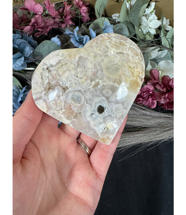 Pink Amethyst Heart #9, 270gr