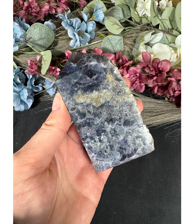 Half Raw Fluorescent Fluorite Tower #4, 278gr