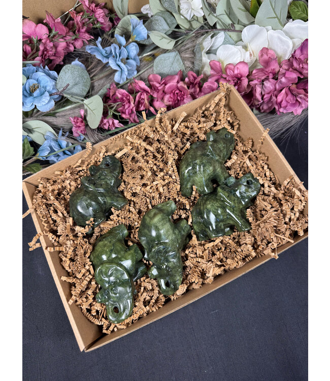 Green Jade Elephants 1KG bulk lot