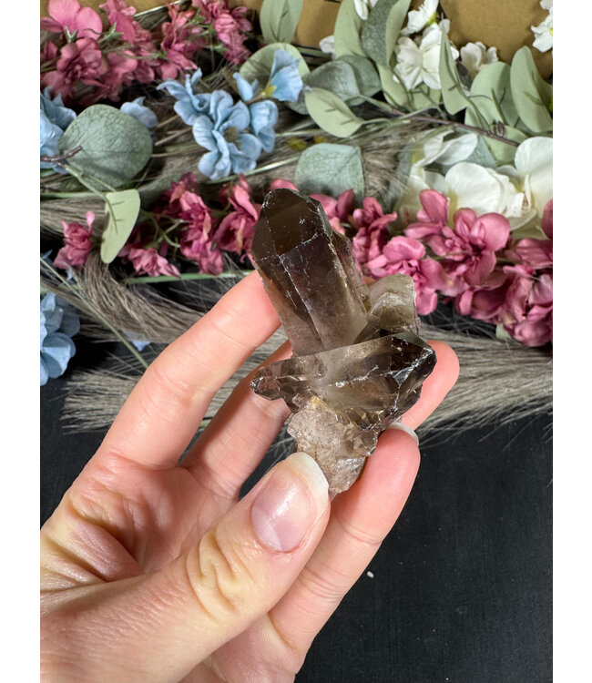 Smoky Quartz Cluster #324, 76gr