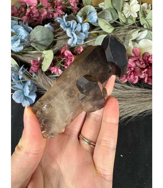 Smoky Quartz Cluster #325, 136gr