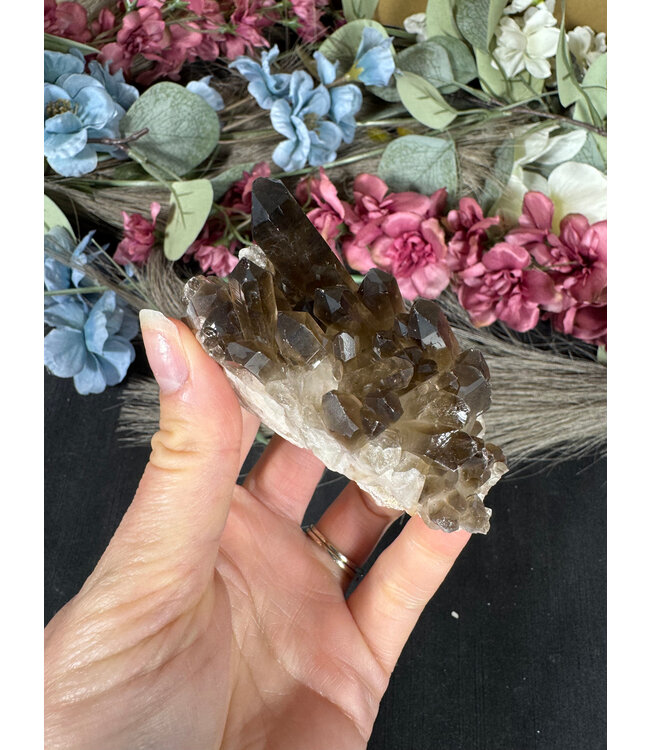 Smoky Quartz Cluster #326, 134gr
