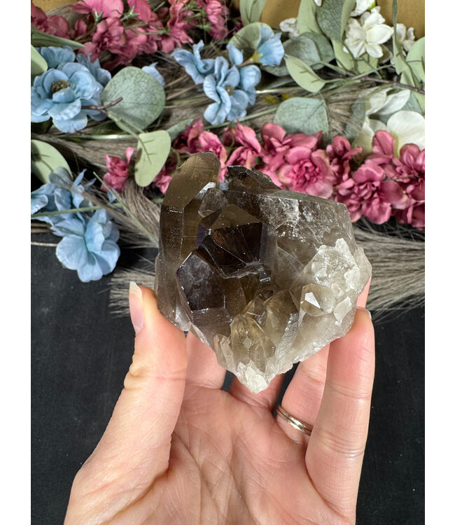 Smoky Quartz Cluster #330, 212gr