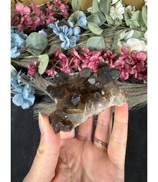 Smoky Quartz Cluster #332, 128gr