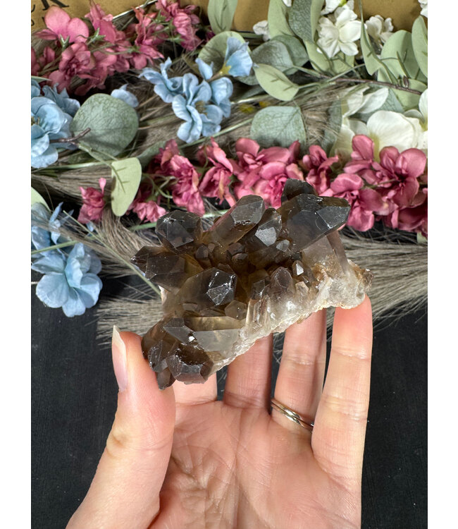 Smoky Quartz Cluster #332, 128gr