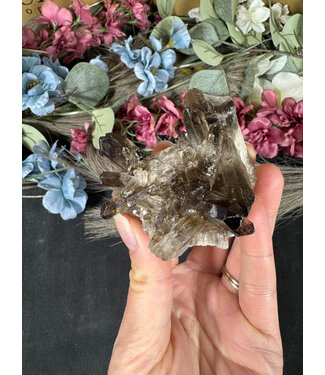 Smoky Quartz Cluster #334, 126gr