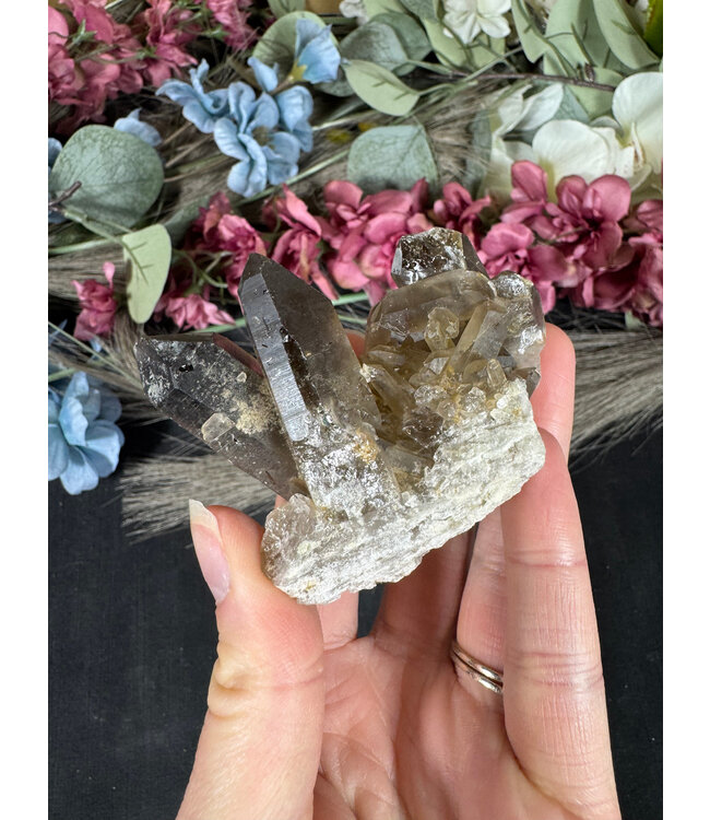 Smoky Quartz Cluster #339, 116gr