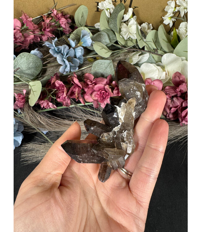 Smoky Quartz Cluster #342, 88gr