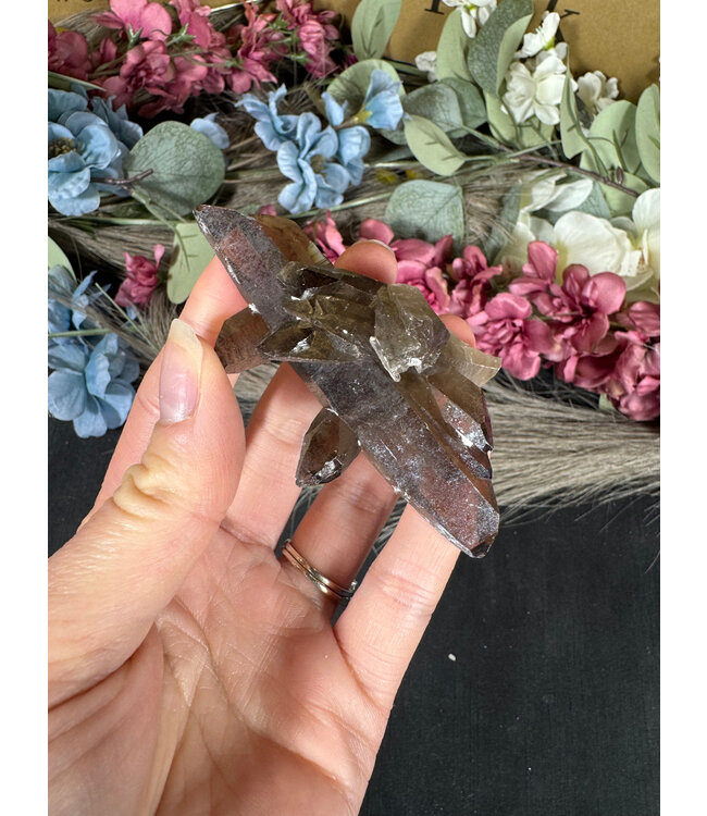 Smoky Quartz Cluster #350, 62gr