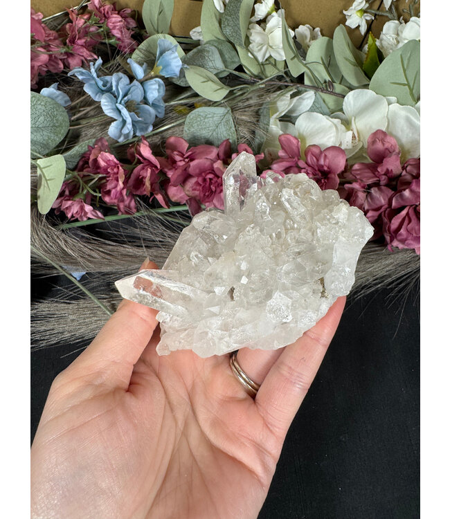 Clear Quartz Cluster #245, 272gr