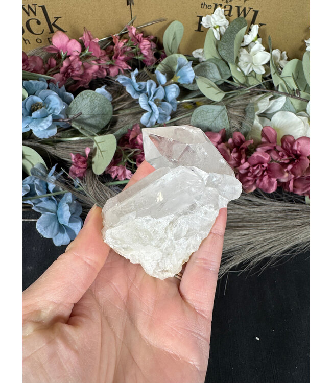 Clear Quartz Cluster #257, 166gr