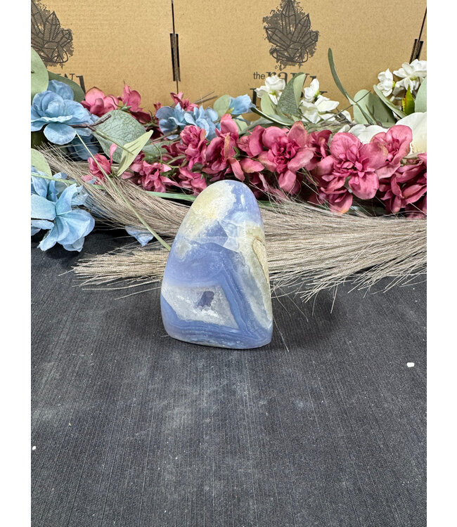 Polished Blue Lace Agate Freeform #14, 190gr