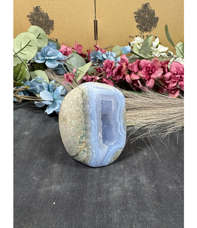 Polished Blue Lace Agate Freeform #16, 294gr
