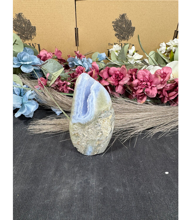 Polished Blue Lace Agate Freeform #4, 234gr
