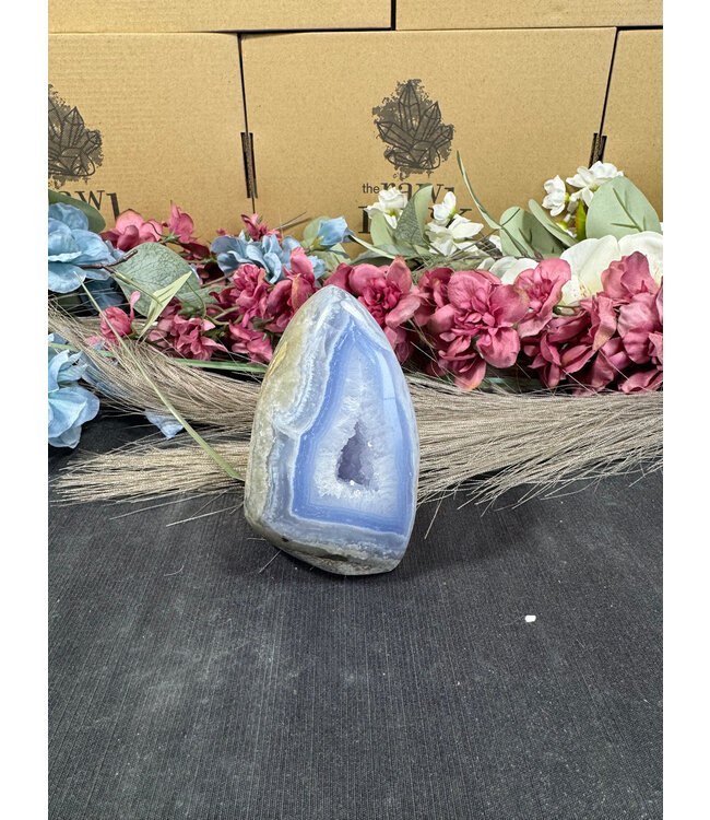 Polished Blue Lace Agate Freeform #3, 280gr