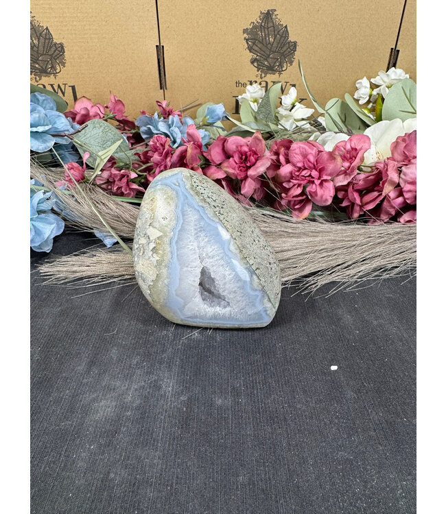 Polished Blue Lace Agate Freeform #11, 302gr