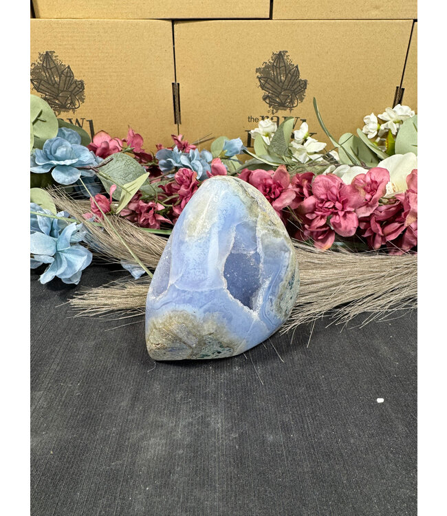 Polished Blue Lace Agate Freeform #17, 432gr