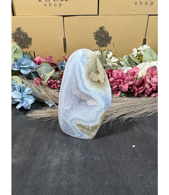 Polished Blue Lace Agate Freeform #18, 474gr